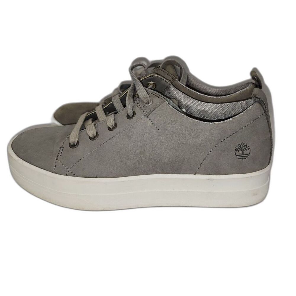 Timberland Anti-Fatigue Grey Lace Up Platform Sneakers Size 7